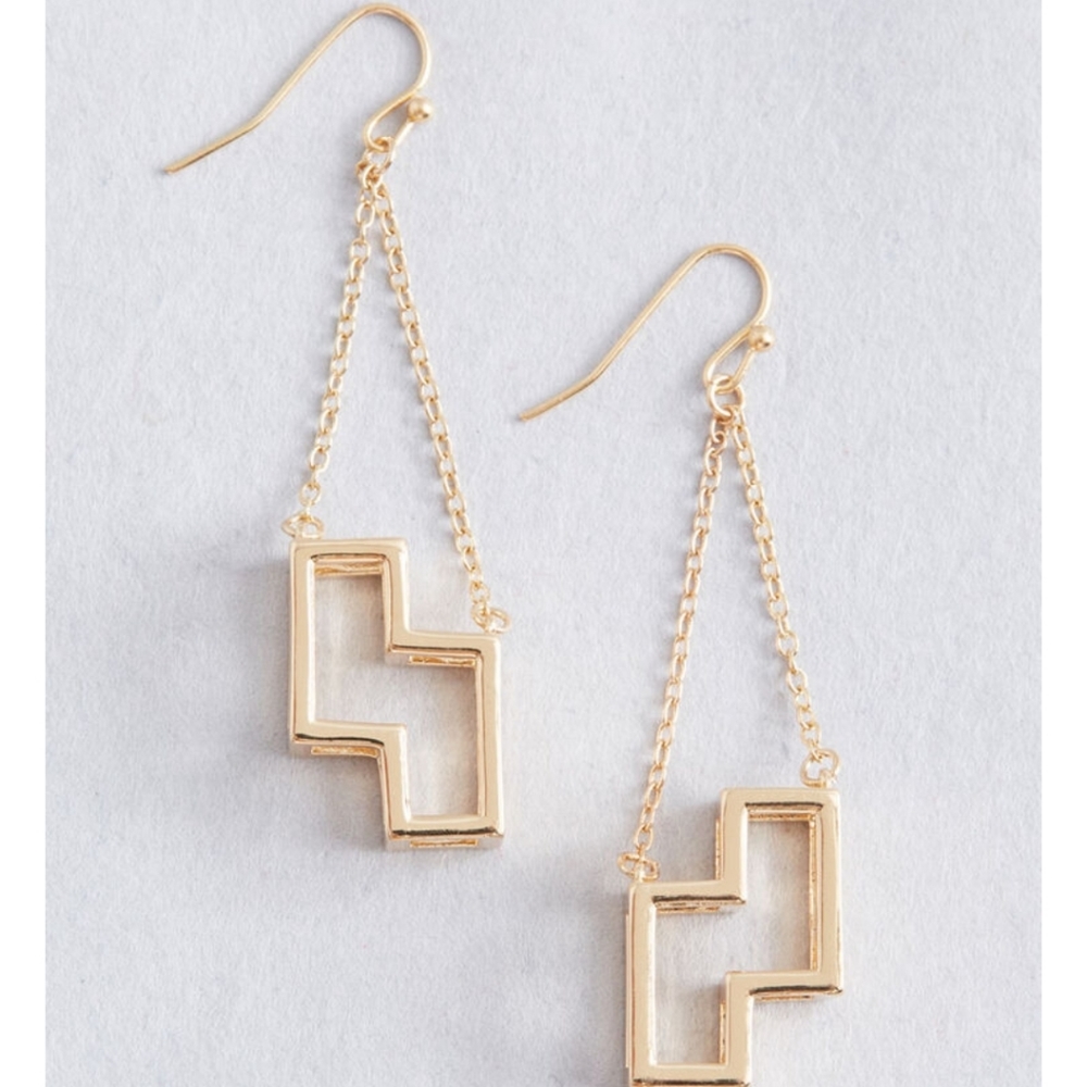 Modcloth x Tetris Well Played Earrings - Picture 1 of 6